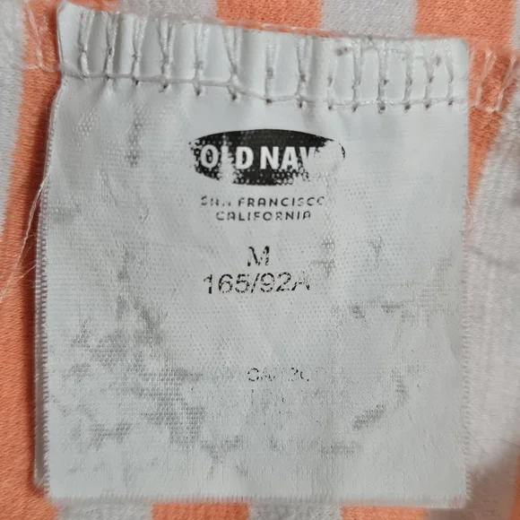 Old Navy Size M Cotton Polyester Orange White Striped Womens Tank Dress with - Picture 11 of 16